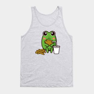 Kawaii Frog Fries Tank Top